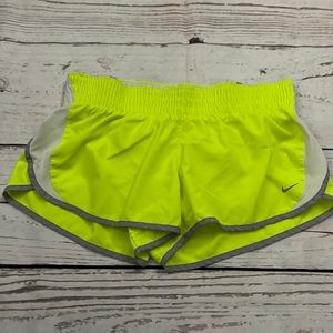 Women’s Nike dri-fit neon running shorts Large